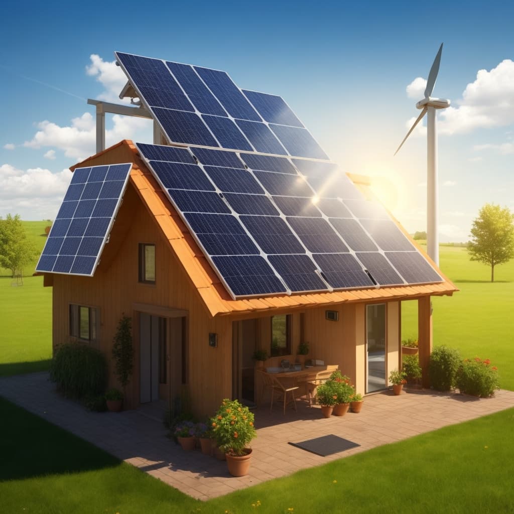 how does solar energy work at home